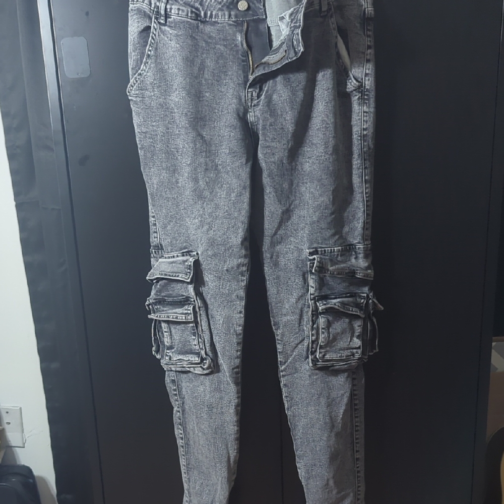 Men's Skinny Jeans in Gray